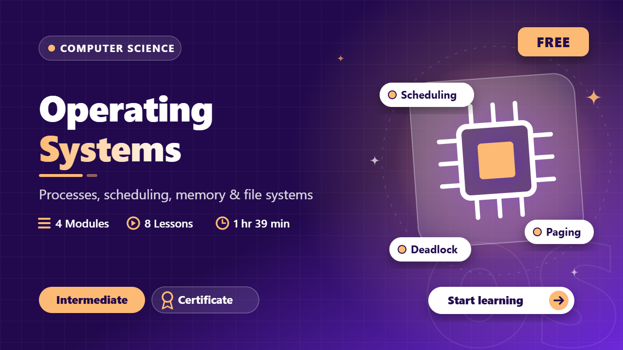 Operating Systems course cover