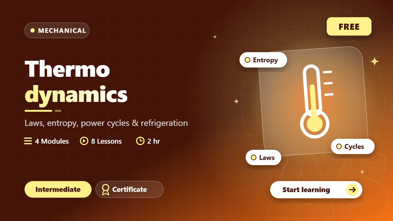 Thermodynamics course cover